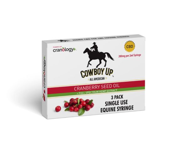 Cowboy Up 3 pack Equine Syringe 200mg Front